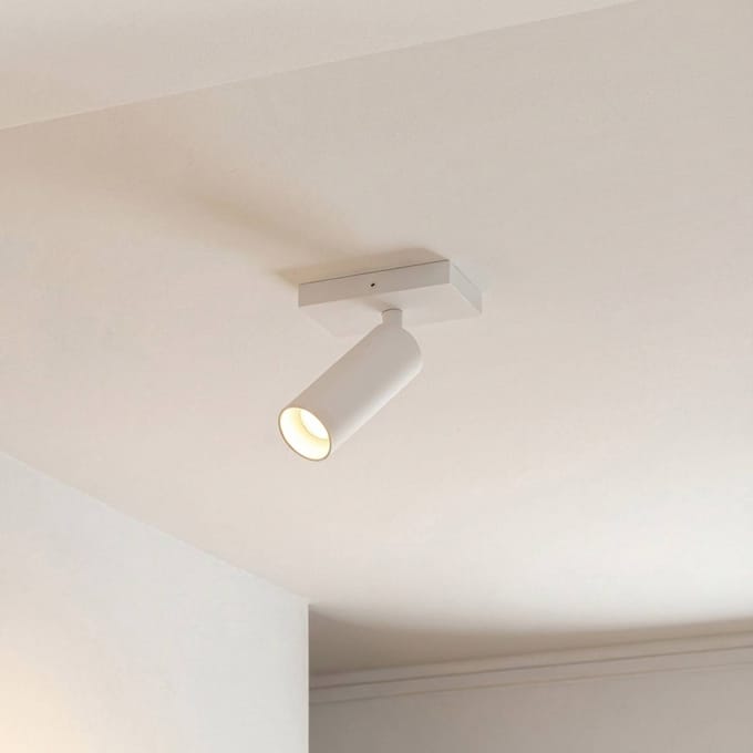 Arcchio - buitenspot - 1licht - Aluminium, kunststof - H: 14.5 cm - GU10 - wit