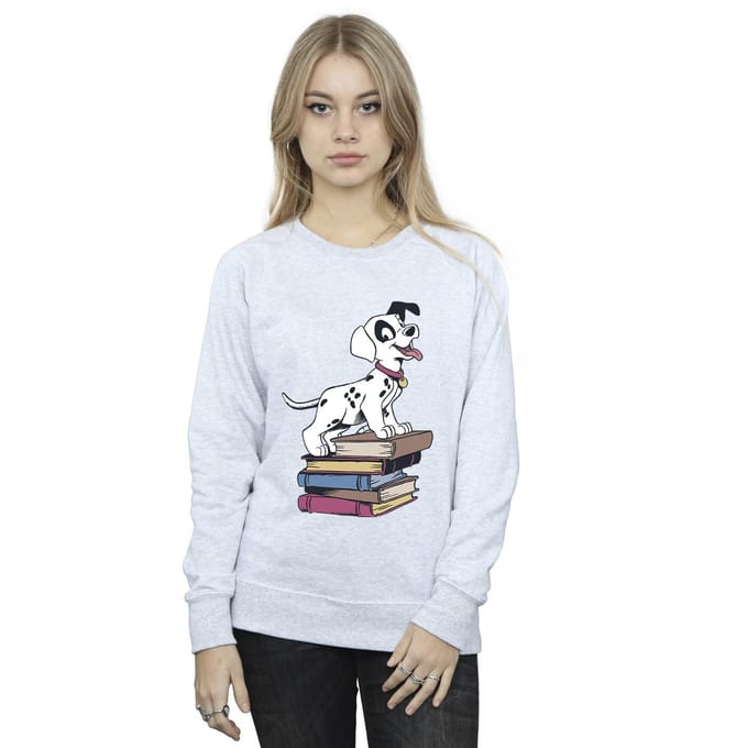 Disney Dames/Dames 101 Dalmatiërs Boeken Sweatshirt (Sportgrijs)