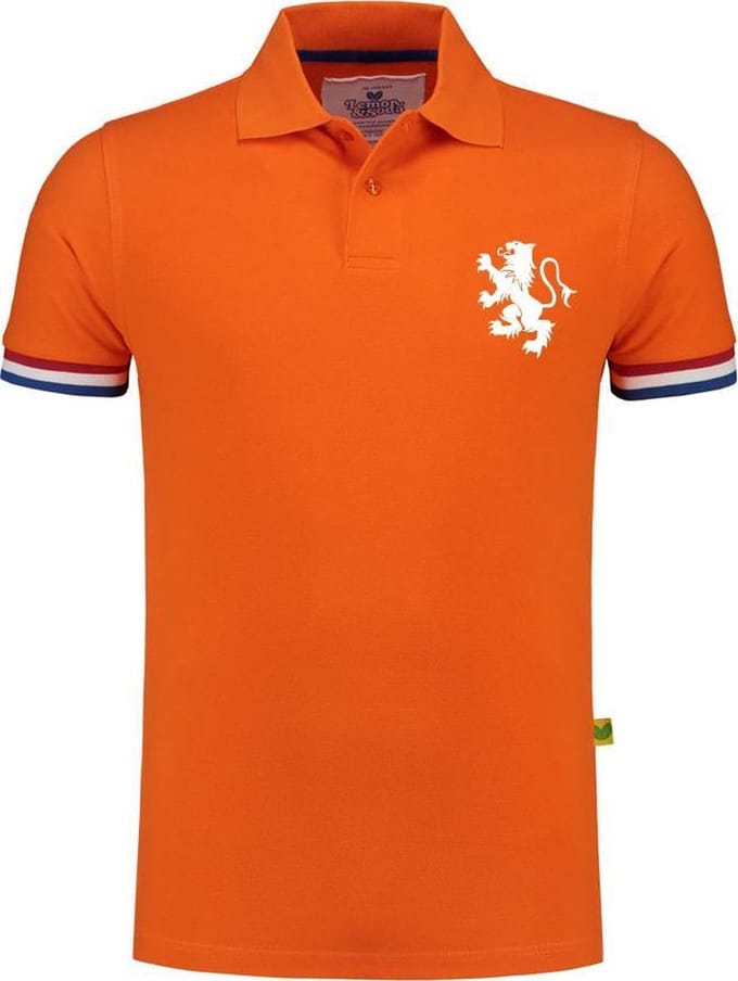 Oranje Polo - Wit logo