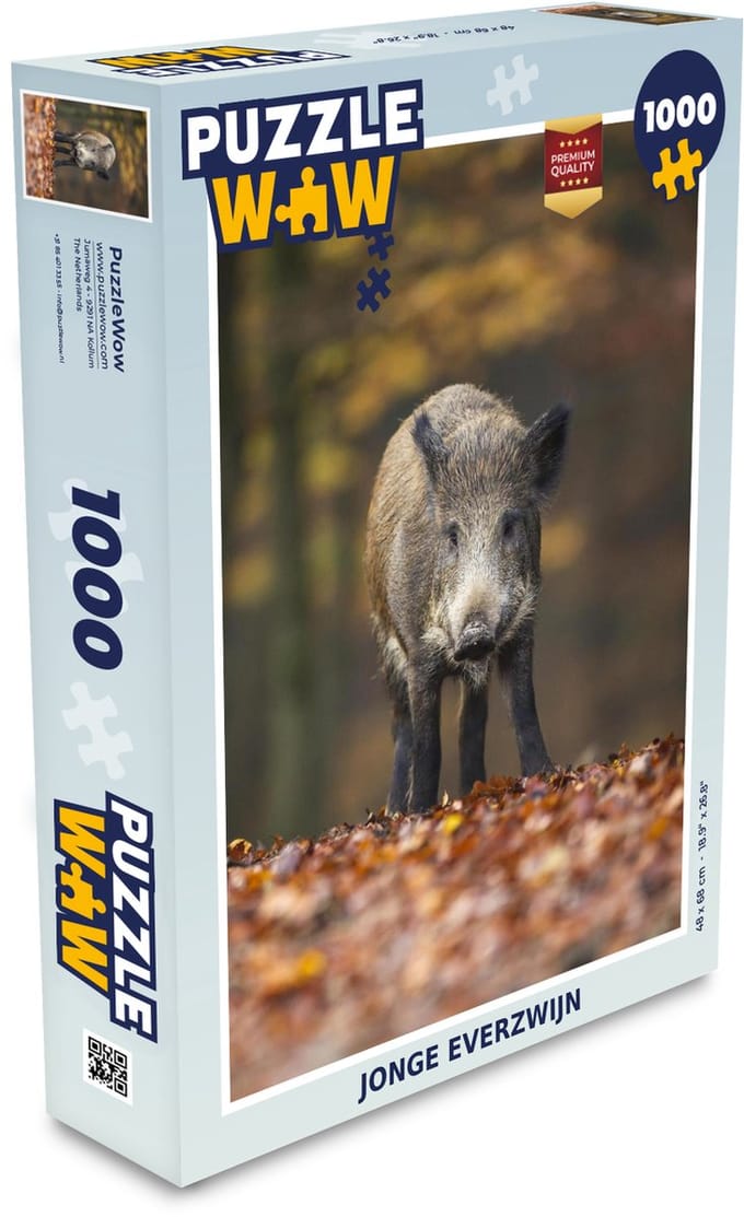 Puzzel Wild dier - Bos - Herfst - Legpuzzel - Puzzel 1000 stukjes volwassenen