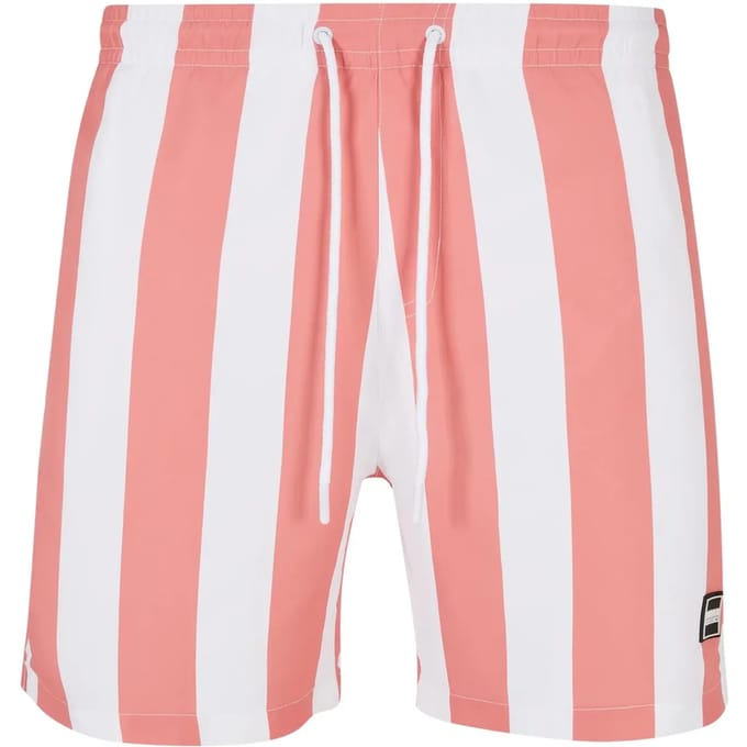 Urban Classics - Pattern palepinkbarstripe Zwemshorts - XXL - Roze
