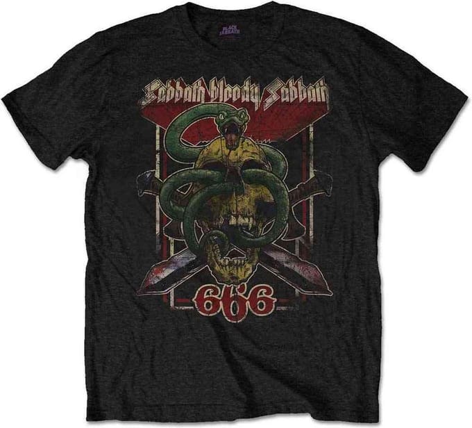 Black Sabbath - Bloody Sabbath 666 Heren T-shirt - M - Zwart