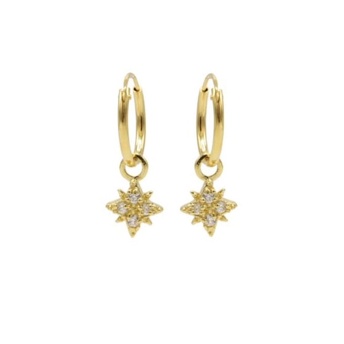 Karma Symbols oorbel Morningstar M2791 Goud