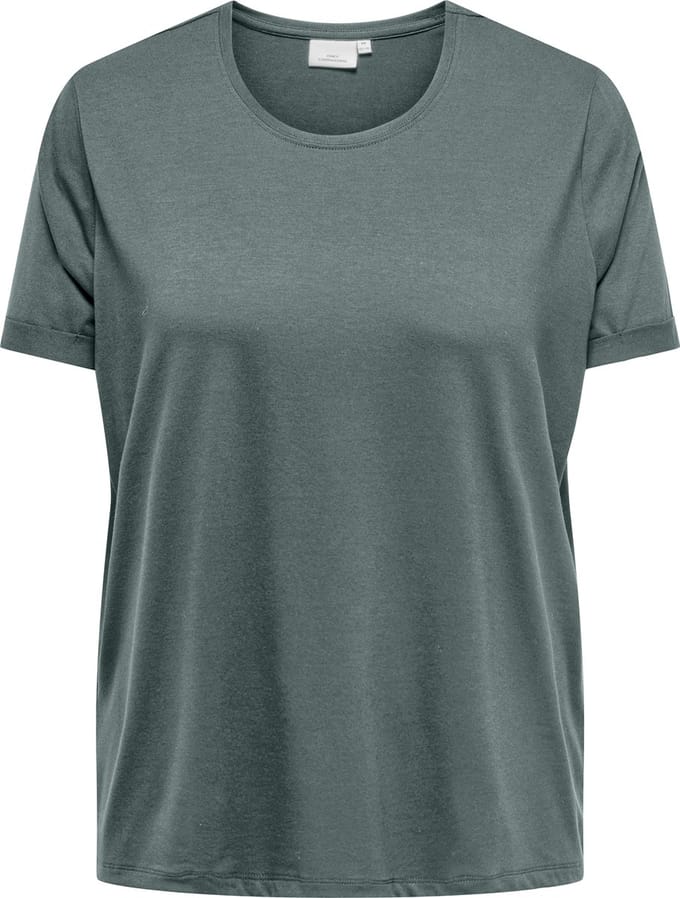 ONLY CARMAKOMA - CARMOSTER S/S FOLD UP TOP JRS NOOS - Dames - T-shirts
