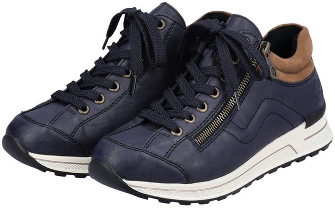 Rieker lage damesschoenen N1400-14 blauw