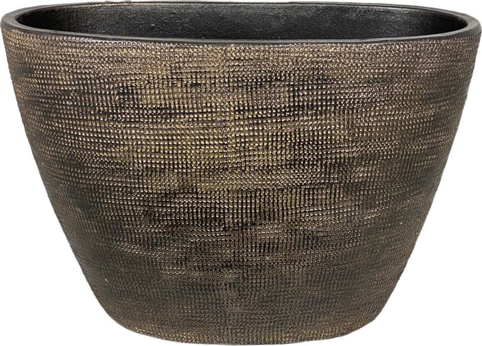 Tokio pot goud ovaal L33 x B16 x H26 CM