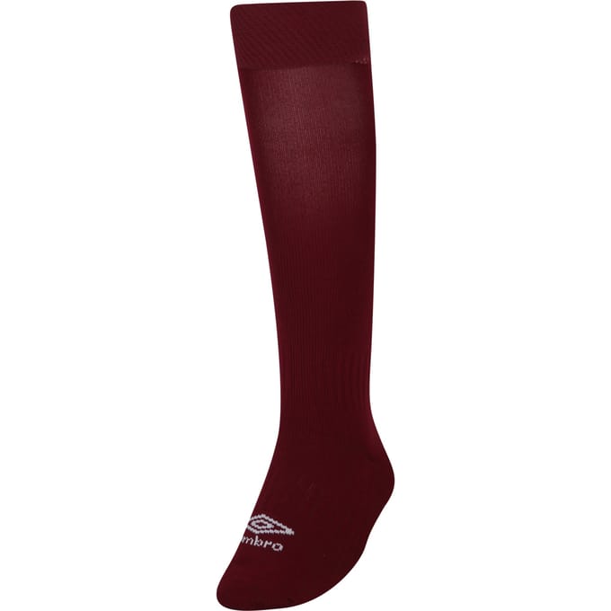 Umbro Primo voetbalsokken voor kinderen (Claret Rood/Wit)
