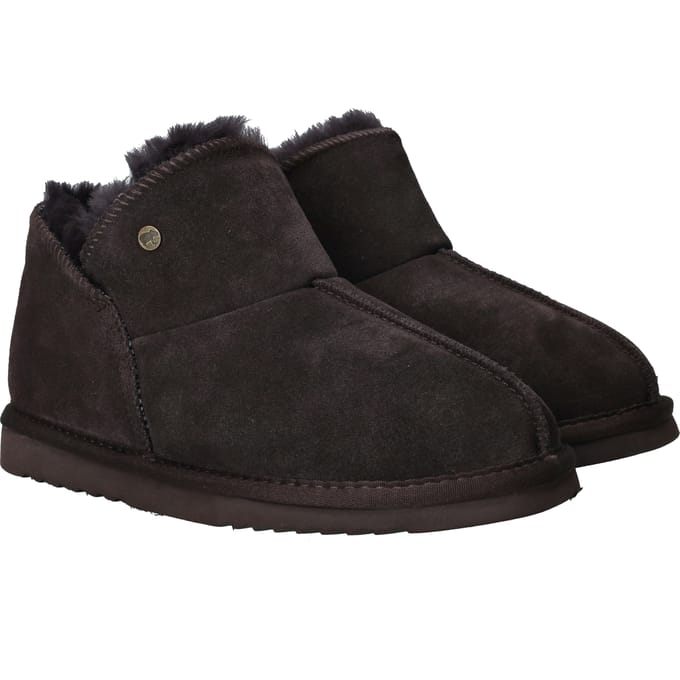 Warmbat Willow Suede Dames Sloffen - Bruin