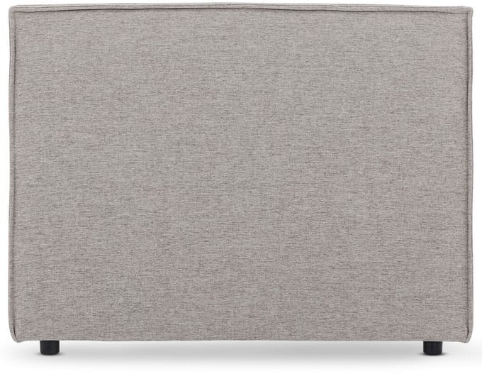 Hoofdbord ANISA 90 cm, gestoffeerd met stoffen bekleding - grijs