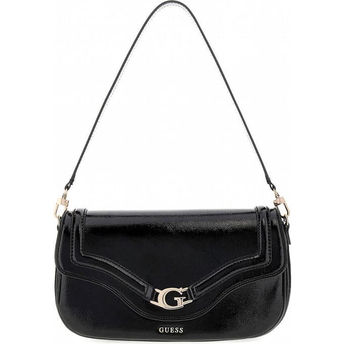 GUESS schoudertas Dea Flap Shoulder Bag Black zwart