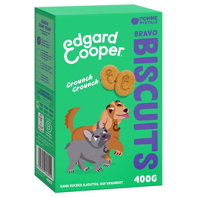 Edgard & Cooper Adult Biscuits voor Honden - Appel (400 g)