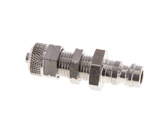 RVS 306L DN 5 Luchtkoppeling Insteeknippel 4x6 mm Push-On Schotkoppeling - CLP5-NB-SSL-P-4