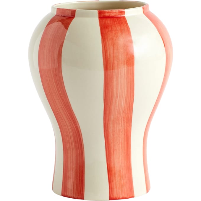 HAY Sobremesa Stripe Vaas - red
