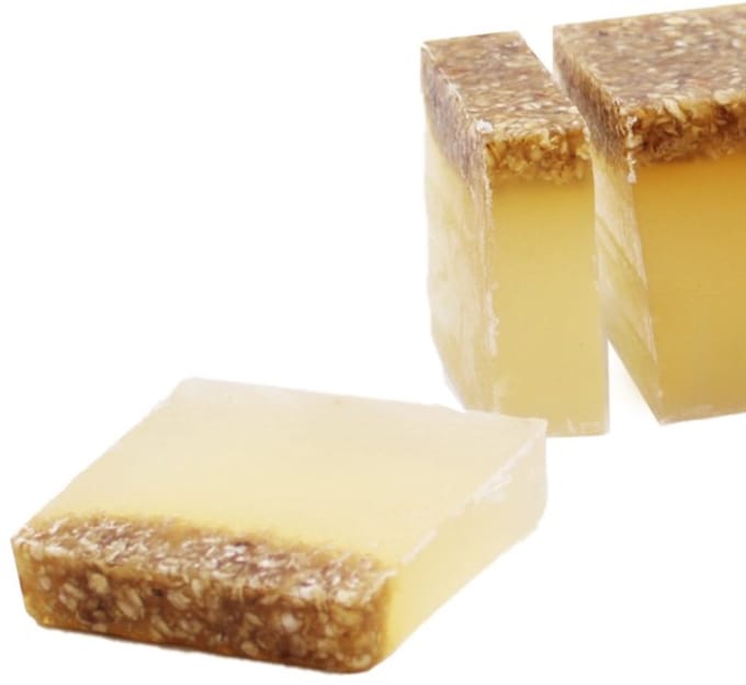 Rojafit - Natuurzeep - Handgemaakt - Honing & Havermout - Plak van +/- 100 gram.