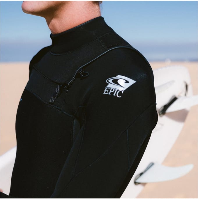 2026 O'Neill Heren Epic 5/4mm Borst Ritssluiting Wetsuit - Black