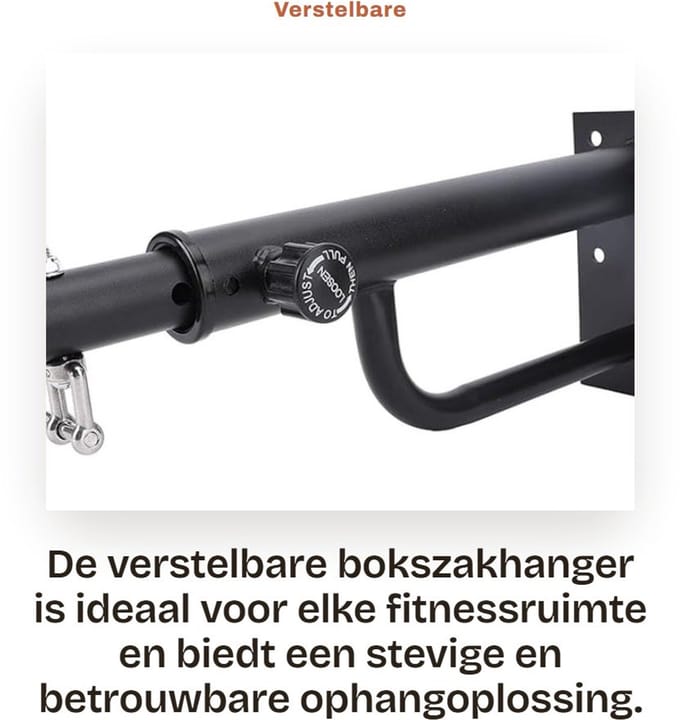 Dailygoods - Verstelbare Bokszakhanger met Draagvermogen tot 150 kg