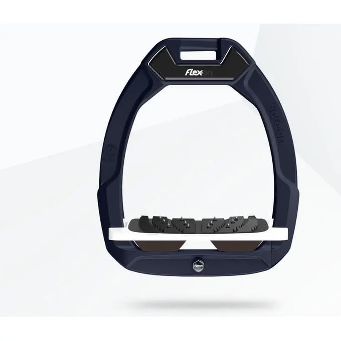 Veiligheidsbeugels voor paardrijden Ingesteld Ultra Grip Aluminium/Wit/Bruin Flex-On Safe-On