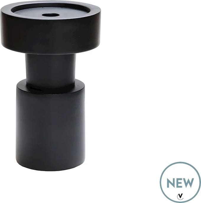 Kandelaar Chasico | Small | Zwart - Black | Ø13 x H20 cm