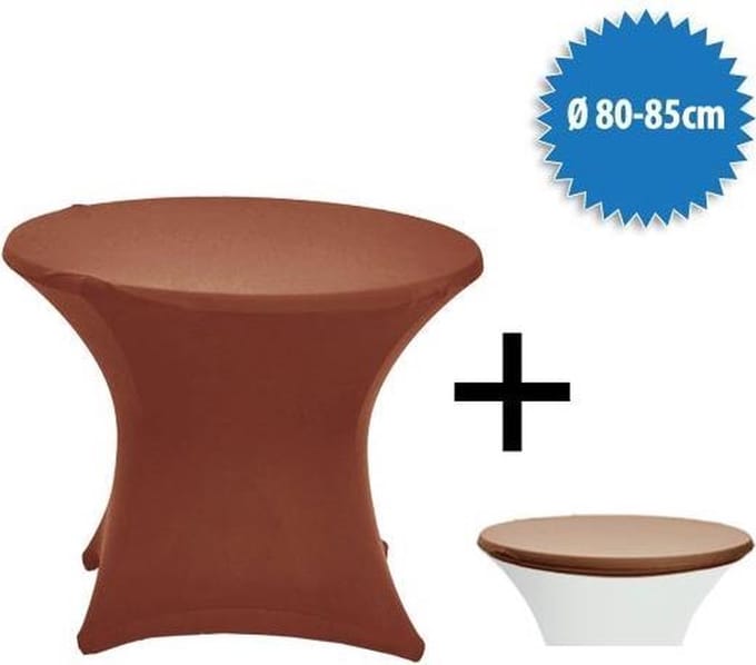 Cover Up Terrastafelrok Stretch - Ø80-85cm - Incl. Topcover - Duin