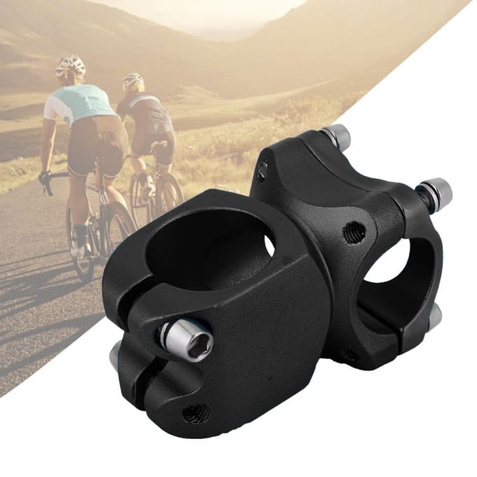 25.4*38 Alliage d'Aluminium VTT Guidon Court Potence Fixe Accessoire de Cyclisme Black gray