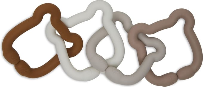 Jollein Spielringe Silikon - Teddy Bear