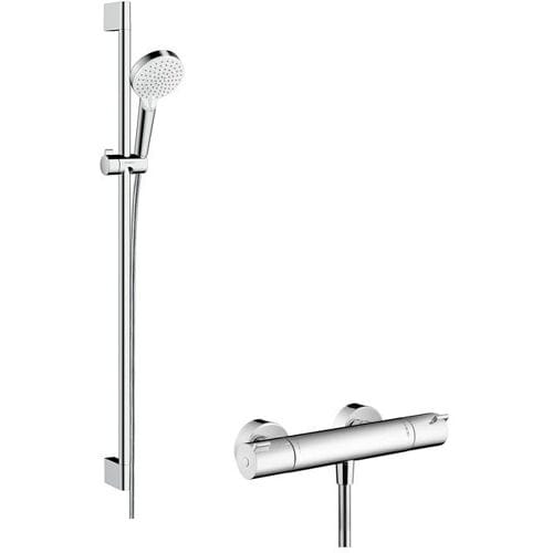 Hansgrohe Ecostat 1001 CL Combi 90 cm with Crometta Vario hand shower 27813400