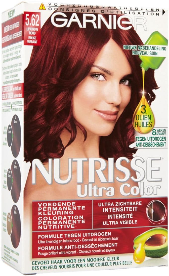 Garnier Nutrisse Ultra Color 5.62 - Levendig Rood - Voedende Haarverf