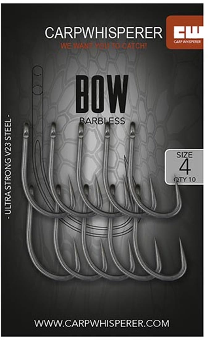 Carp Whisperer - Bow Haak - 10 stuks - Haak Maat: 6 - Micro Barb