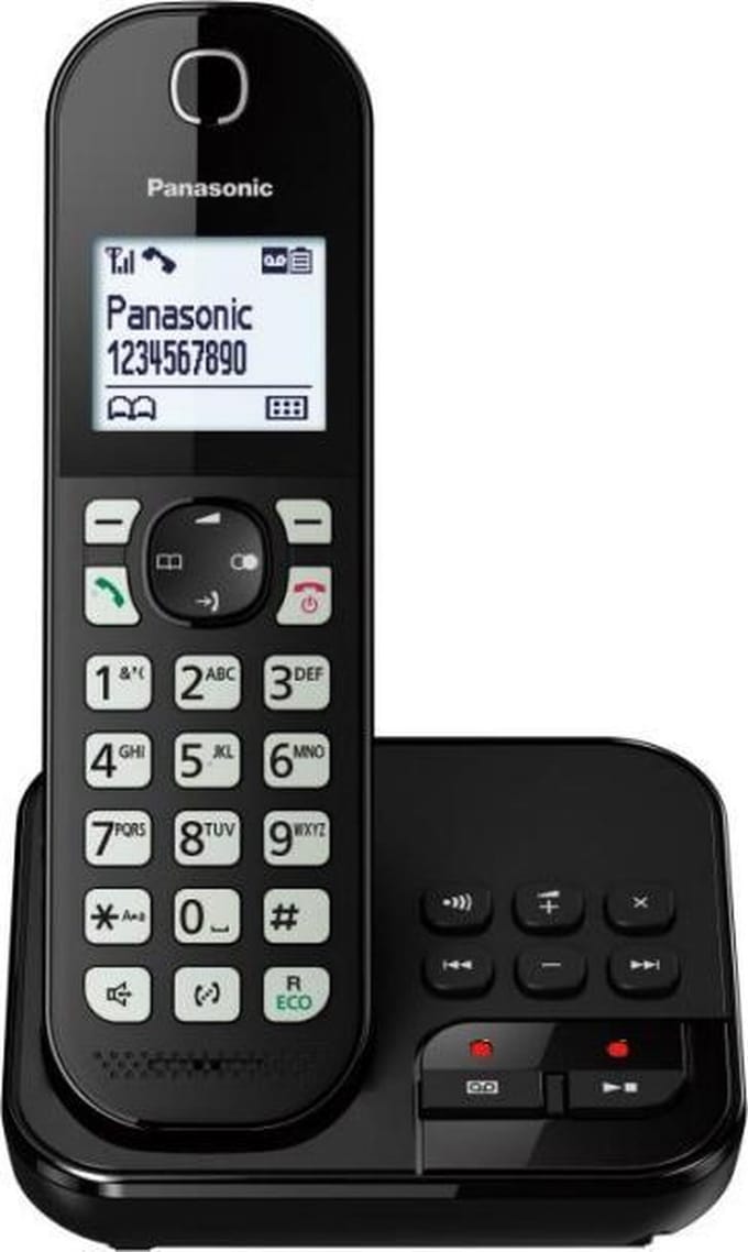 Panasonic KX-TGC462GB - cordless phone - answering system with caller ID + additional handset