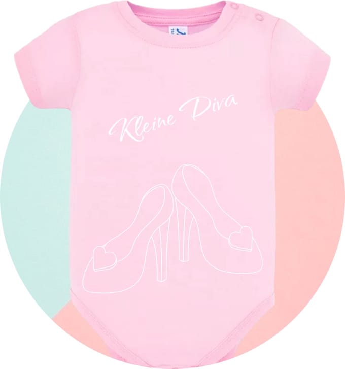 Romper softtouch - kleine diva - 0-3 maanden - aanpasbaar - kraamcadeau