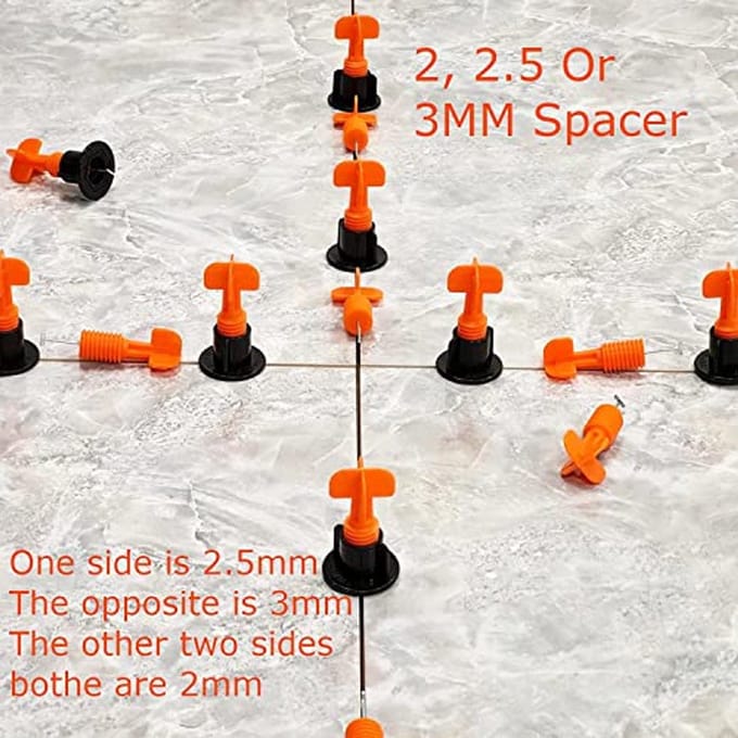 Multifunctioneel Tegel Leveling Systeem - 200 Stuks Herbruikbare Levelers Spacers voor Muren en Vloeren