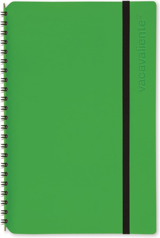 Vacavaliente - Notitieboek A5 - Gerecycled Leer - Groen