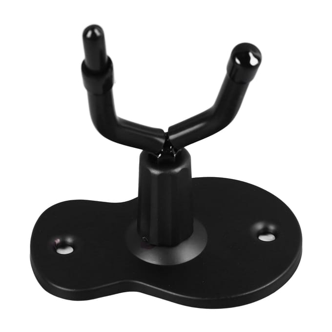 Vioolhanger IJzeren Basis Antislip Rubberen Pad Dubbele Kop Verstelbaar Wandmontage Viool Altviool Haak black