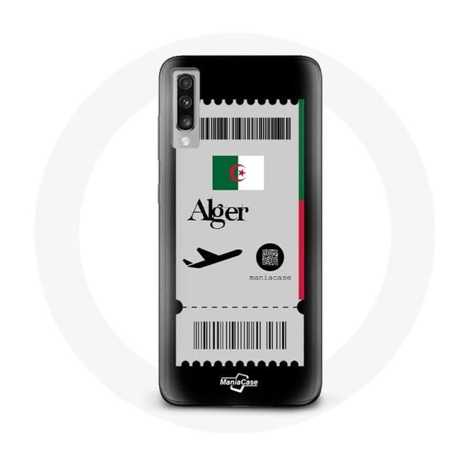 Hoesje voor Samsung Galaxy A70 Vliegticket Algiers