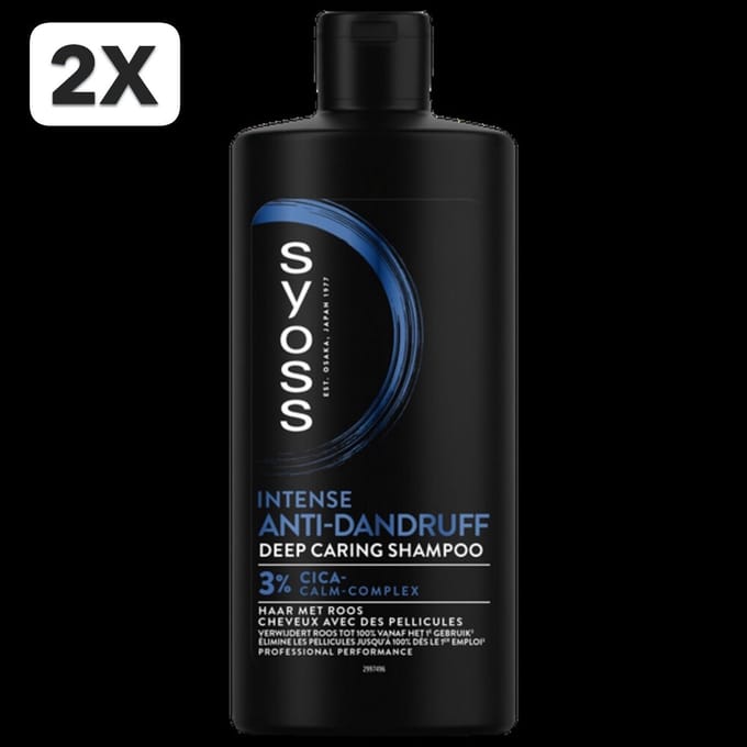 2 x Syoss Anti-Dandruff Shampoo - 440 ml