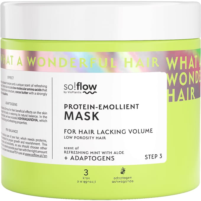 So!Flow Mask for low porosity hair, lacking volume 400ml
