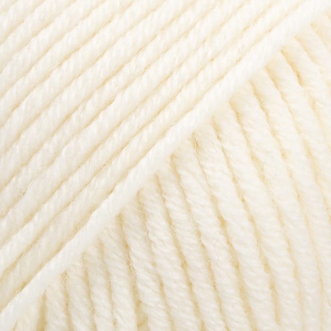 DROPS Merino Extra Fine Uni Colour - 01 naturel - Wol Garen