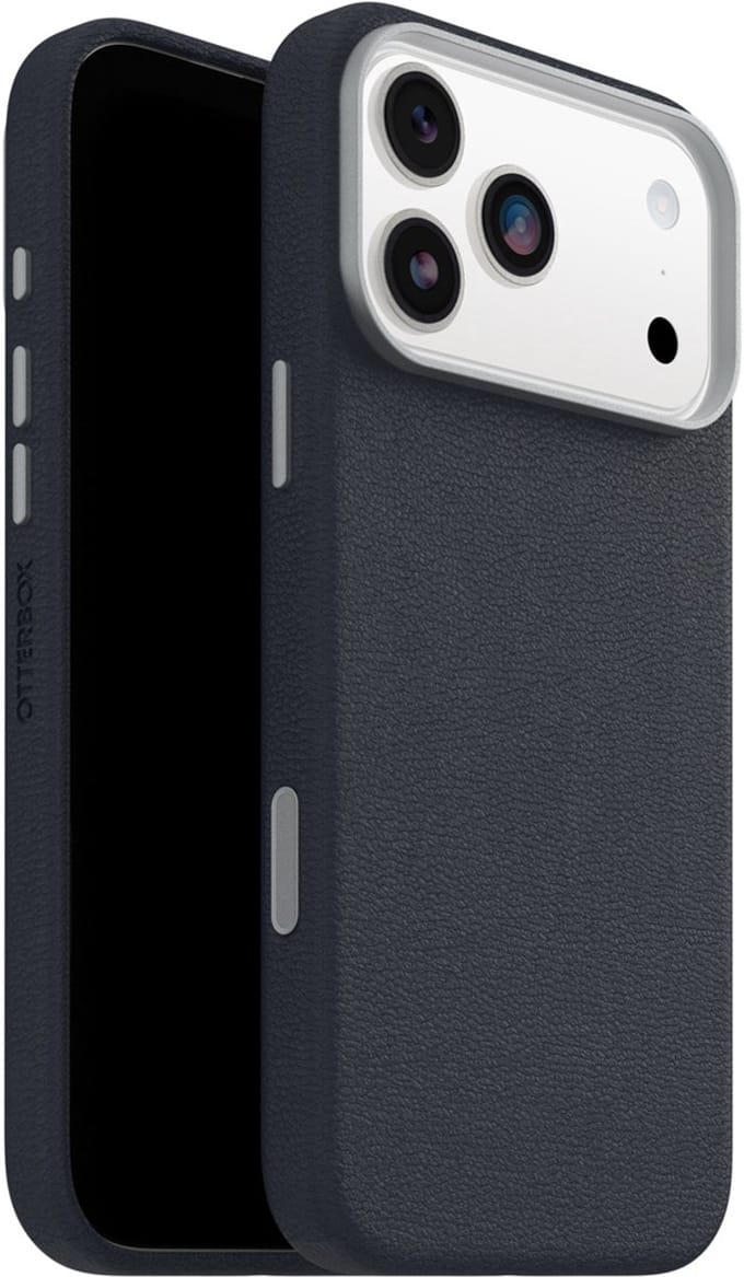 Otterbox Symmetry Cactus - Geschikt voor iPhone 17 Pro Max - Leren Magsafe Backcover - Riverside Blue