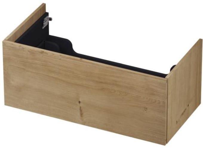 INK - Onderkast 1 Lade Push 2 Open Bestaande Uit - 900x450x376 Mm - Ash Grey Fineer