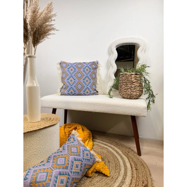 NOVÉE Sierkussen aztec purple | 45 x 45 cm | katoen/linnen