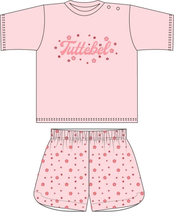 Fun2Wear - Shortama Tuttebel - Roze - Maat 128 -