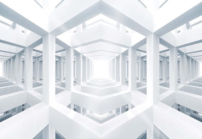 Fotobehang Architecture Abstract | XL - 208cm x 146cm | 130g/m2 Vlies
