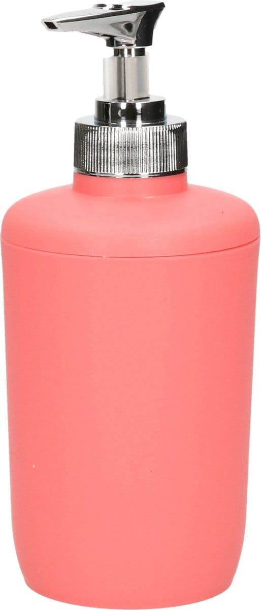 Concorde Zeeppompje - zalmroze - kunststof - B7 x H16 cm - zeepdispenser
