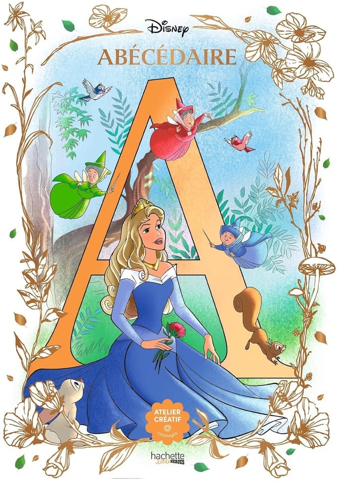Disney - ABéCédaire - Kleurboek voor volwassenen en kinderen