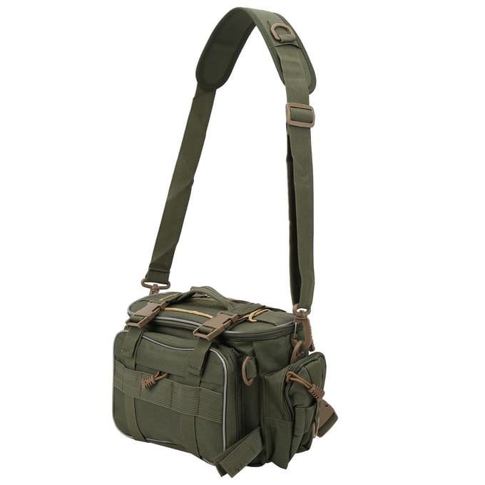 Sac de pêche multifonctionnel en polyester imperméable, kit d'outils à moulage composite, sac à outils vert armée