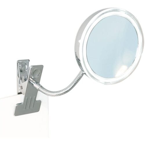 Bravat cosmetic mirror ALIMOS incl. spiral arm with clamp and lighting