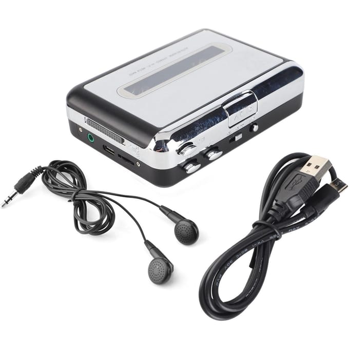 USB-cassetteband naar pc MP3 CD-switcher Converter Capture o Muziekspeler met hoofdtelefoon