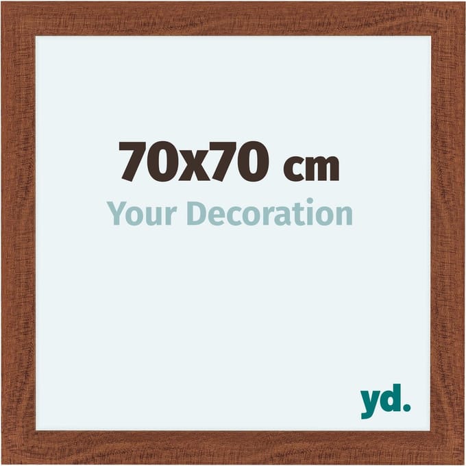 Your Decoration - Fotolijst 70x70 cm - MDF - Walnoot - Como