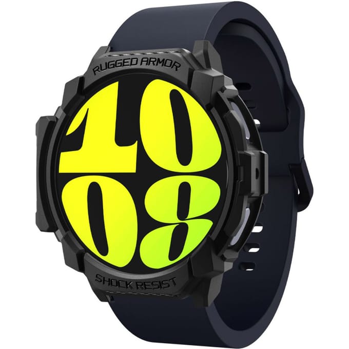 Spigen Rugged Armor™ Case voor de Samsung Galaxy Watch 7 - 44 mm - Matte Black