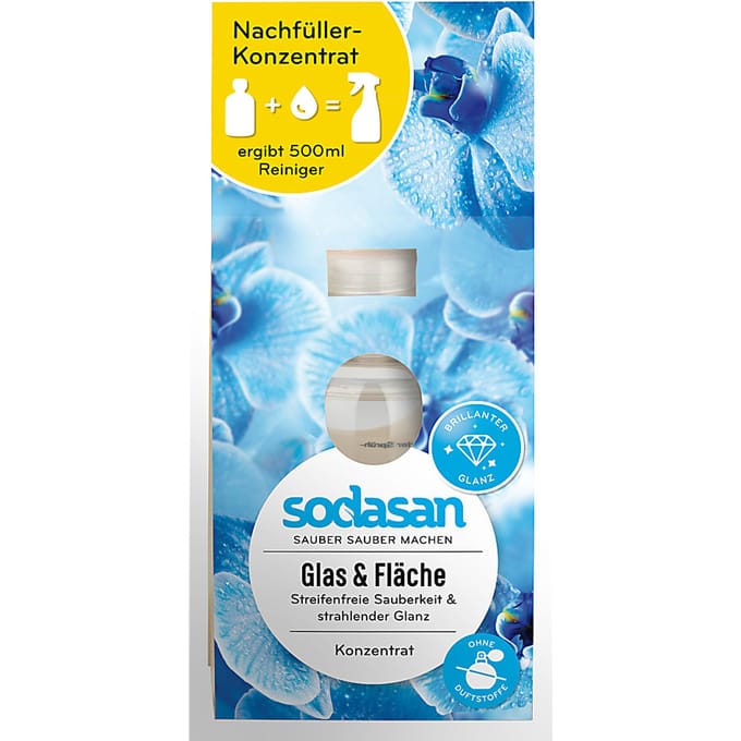 Sodasan Glas & Oppervlakte Reiniger Concentraat 100ml